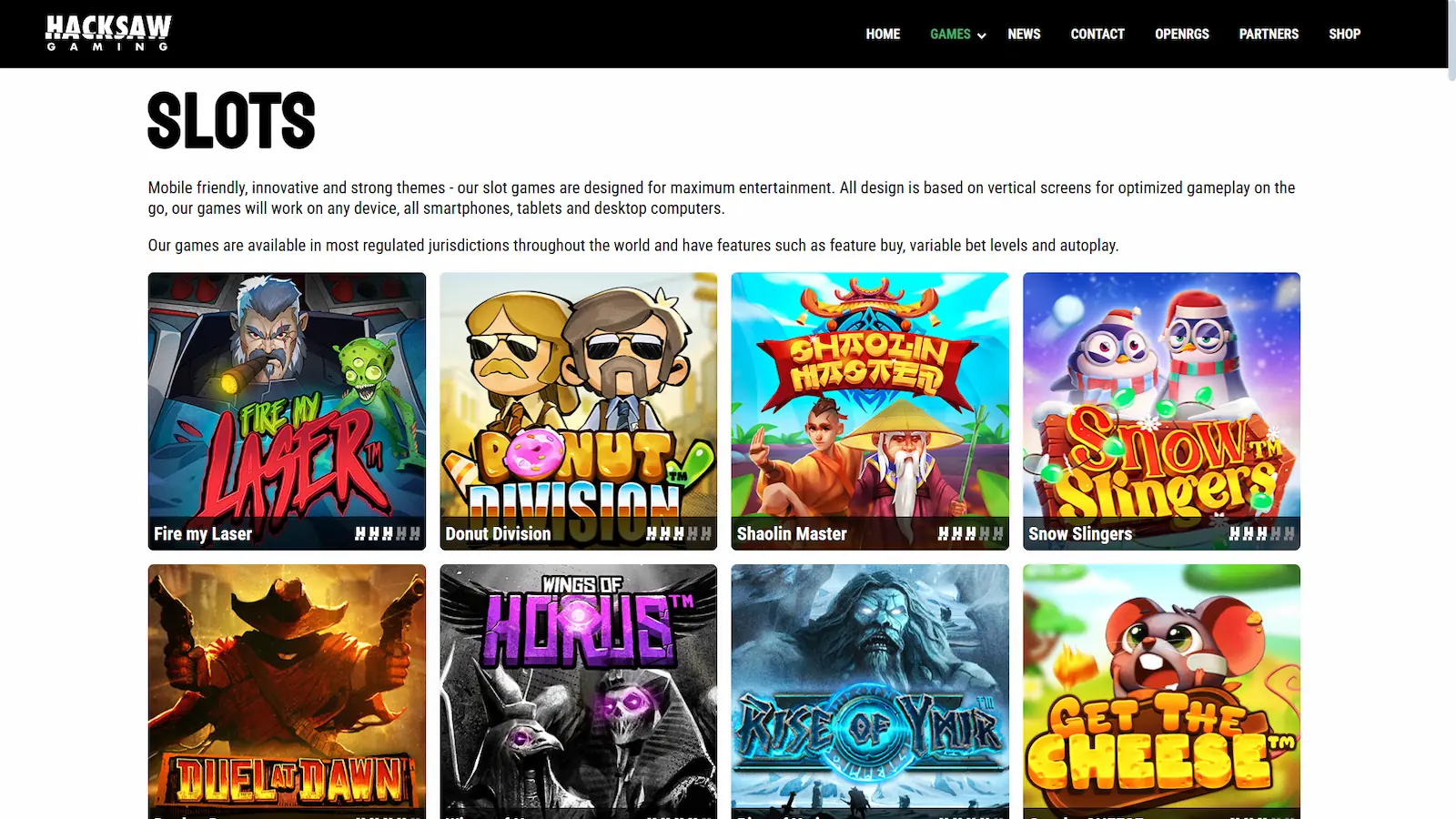 hacksaw gaming