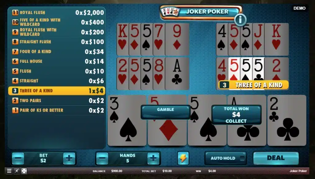 Le vidéo poker en ligne : Notre guide 7 joker poker de red rake gaming