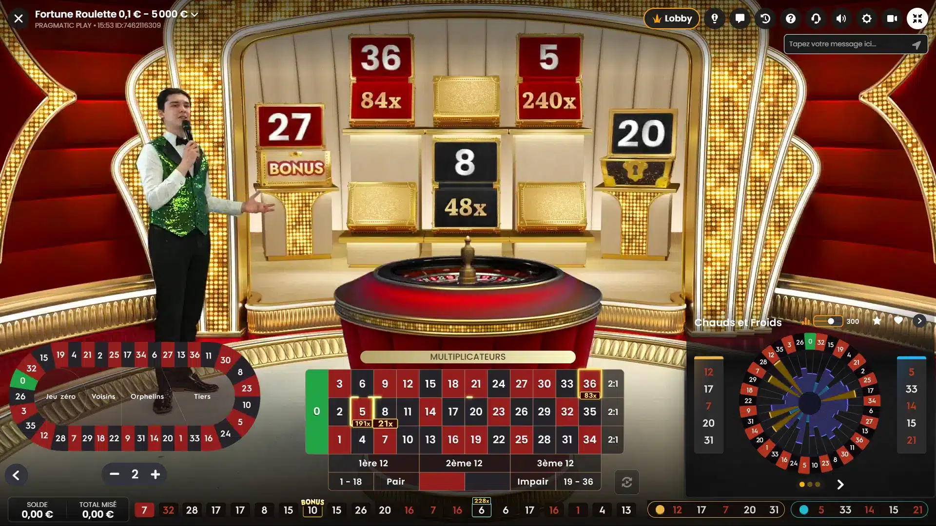 partie de fortune roulette