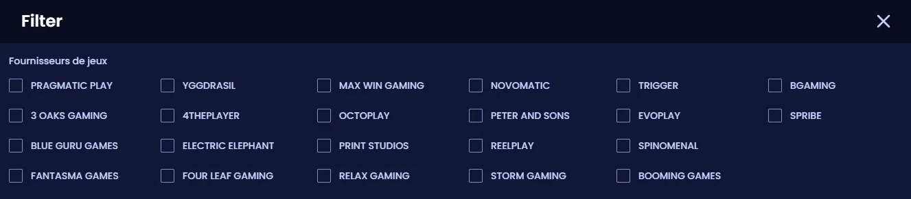 PampaGo Casino : notre avis 13 fournisseurs sur pampago