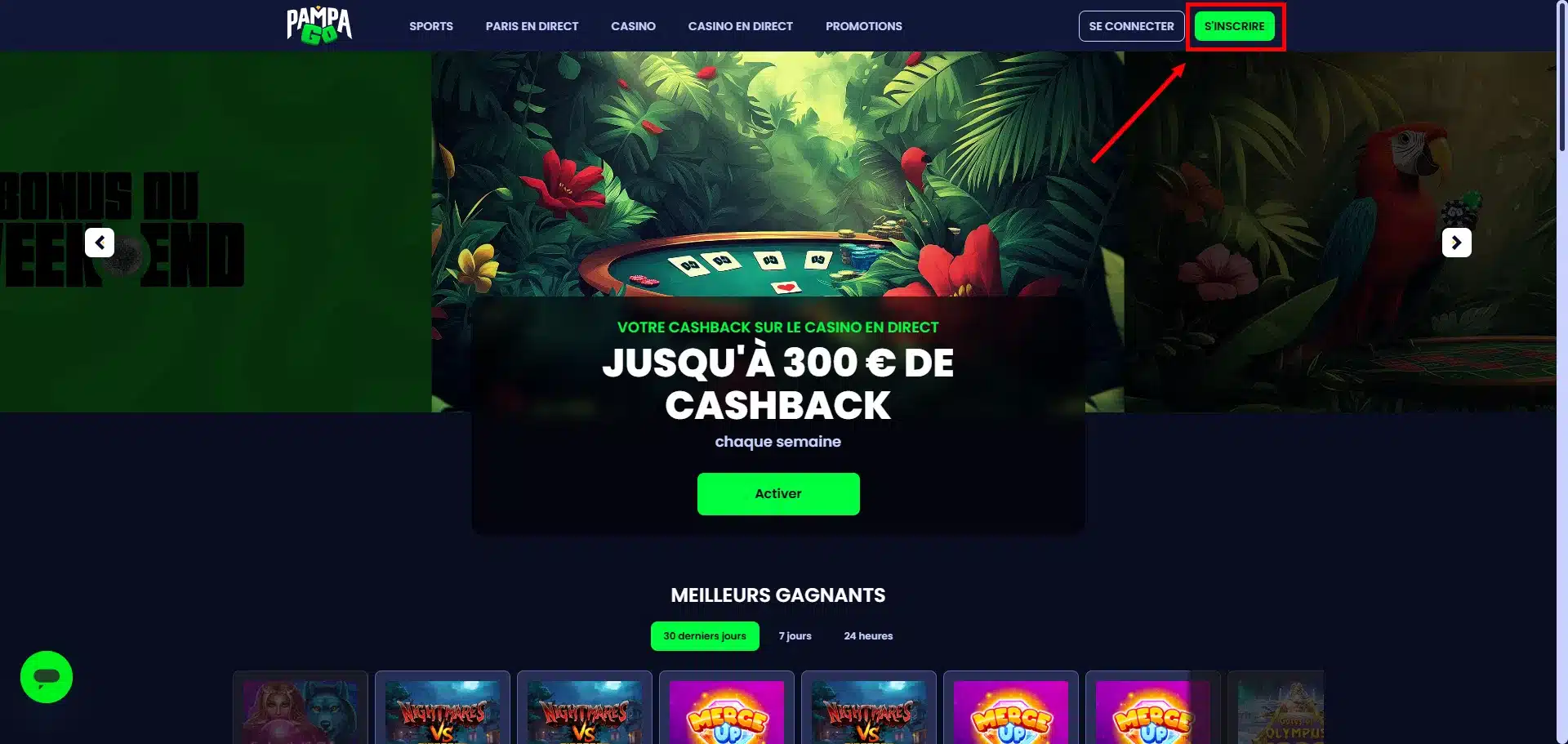 PampaGo Casino : notre avis 23 inscription sur pampago - 1