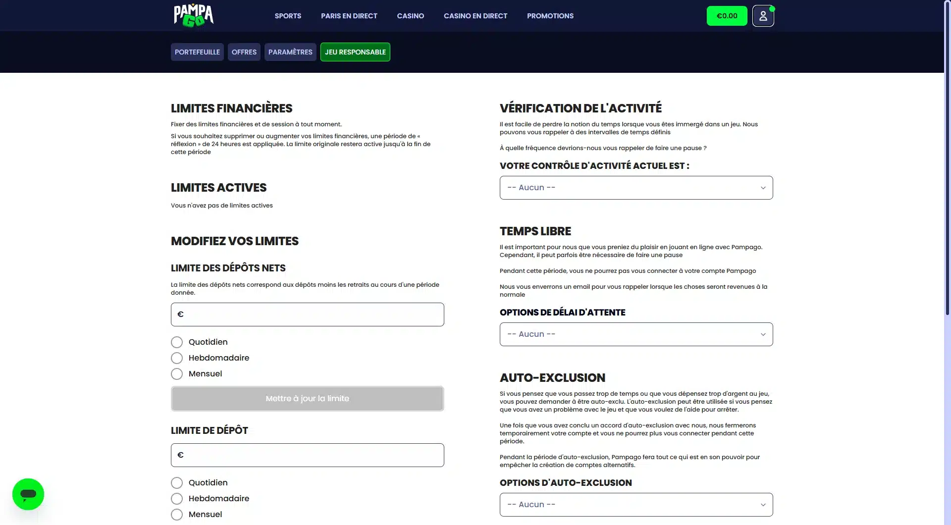 PampaGo Casino : notre avis 27 jeu responsable sur pampago