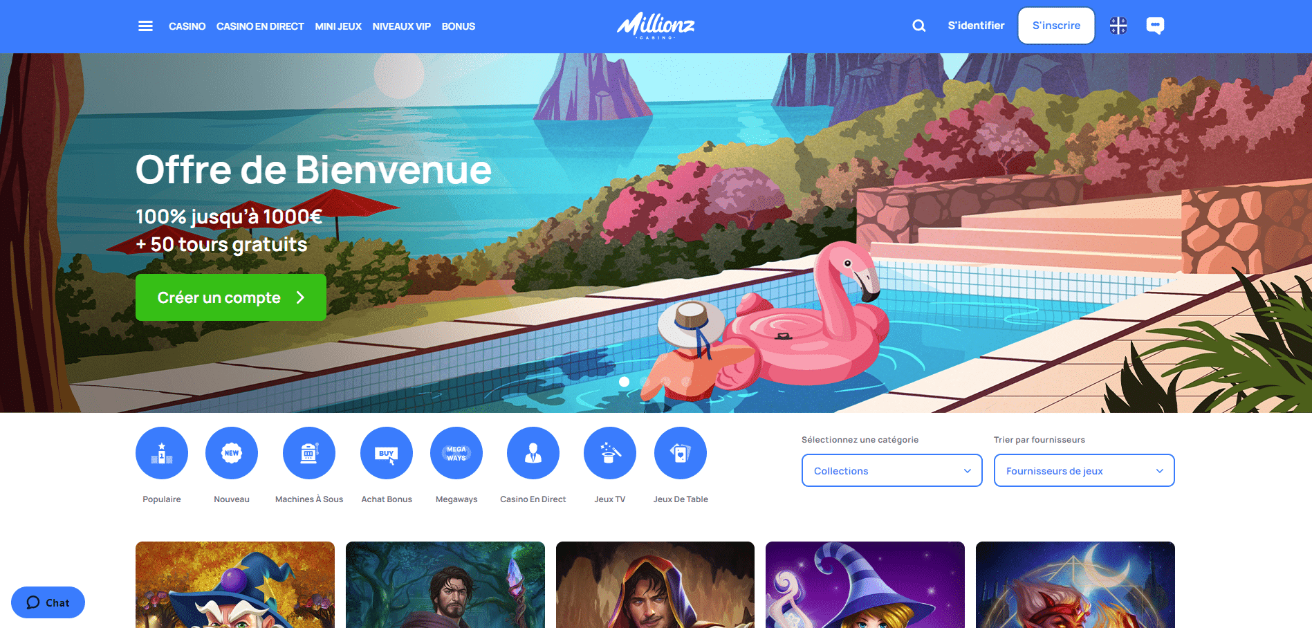 Bonus de bienvenue nouveau casino en ligne Millionz
