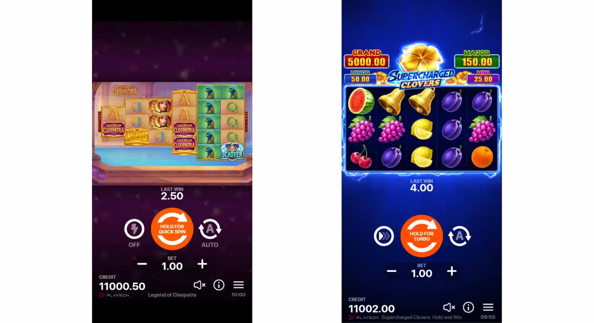 playson sur mobile