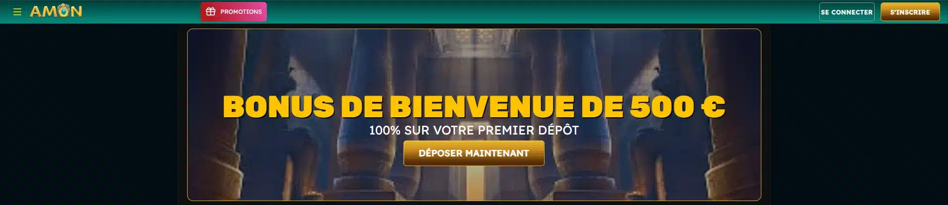 amon casino et son dépôt minimum de 20 euros