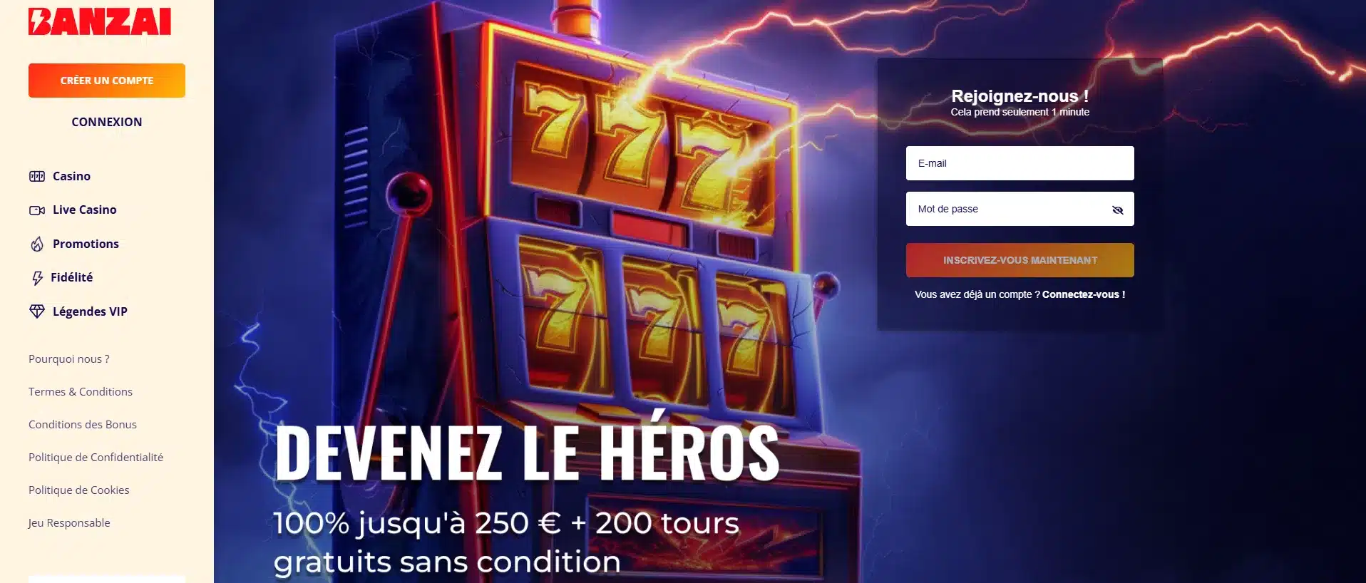 Les meilleurs casinos avec dépôt minimum de 10€ : Comparatif fiable (2025) 4 casino dépôt 10 € banzai