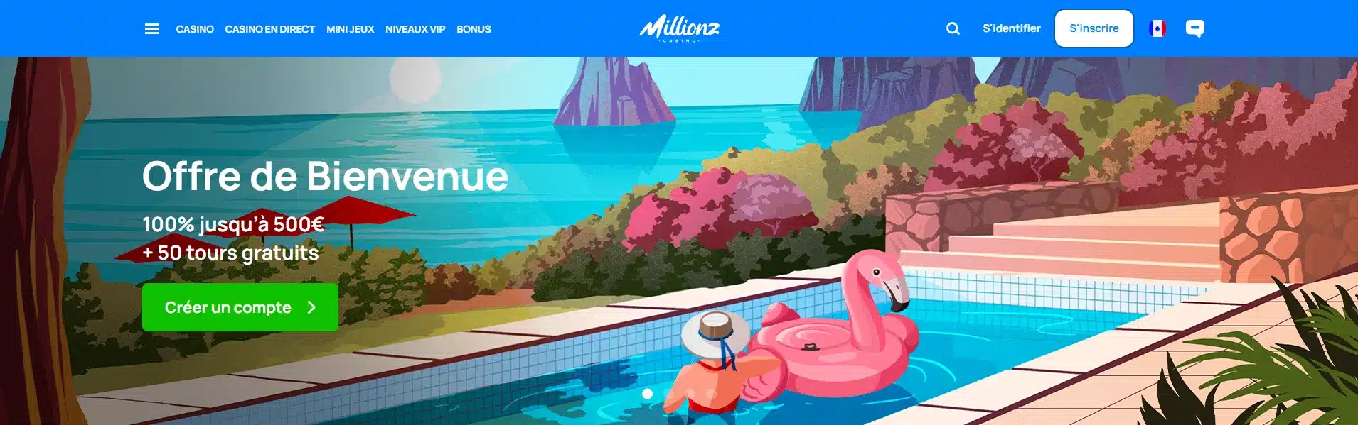 millionz et son dépôt minimum de 20 euros