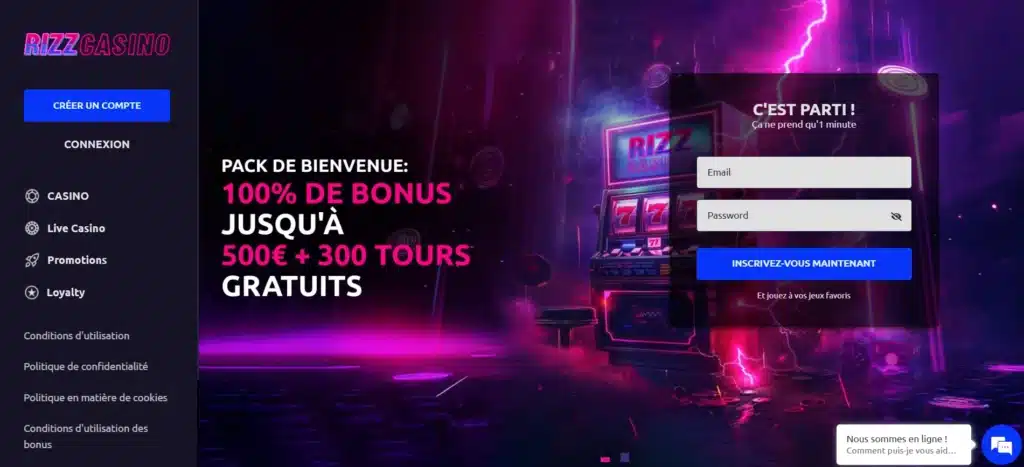 Les meilleurs casinos en ligne pour déposer avec cashlib 15 Rizz Casino