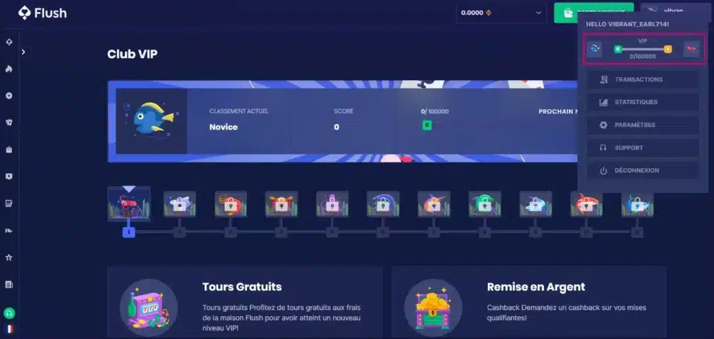 Les meilleurs casinos avec Free Spins (tours gratuits) 25 Le programme VIP de Flush Casino