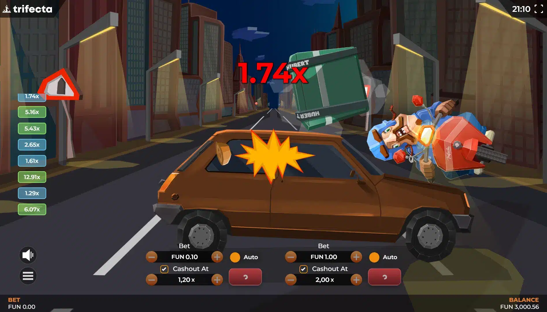 crash sur hubert hits