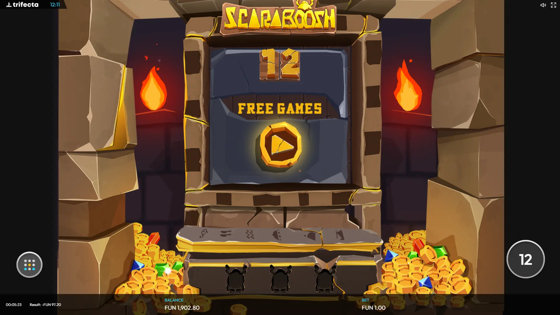Machine à sous Scaraboosh : Jouez gratuitement 7 free spins sur scaraboosh