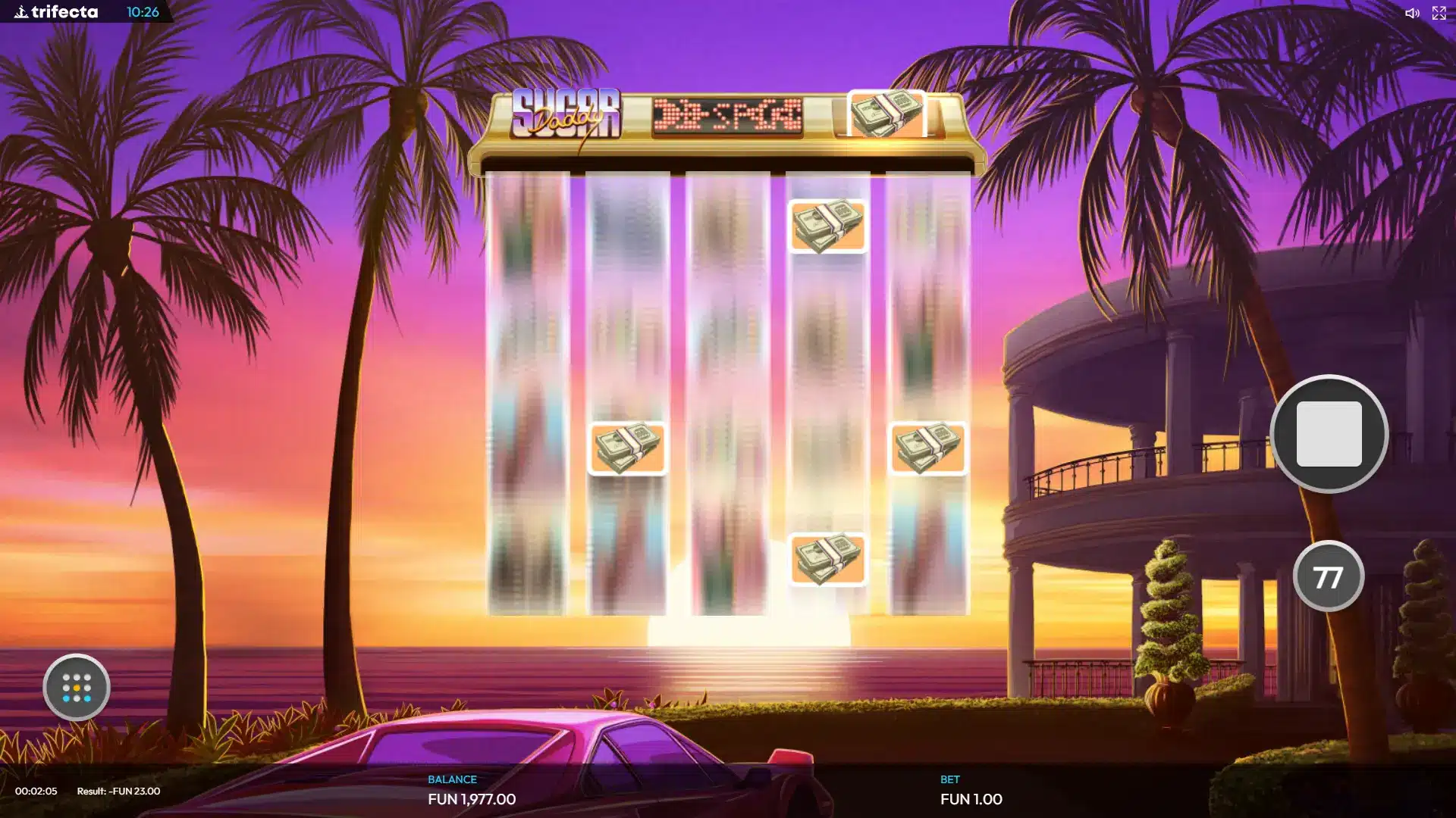 mode hold et respin sur sugar daddy