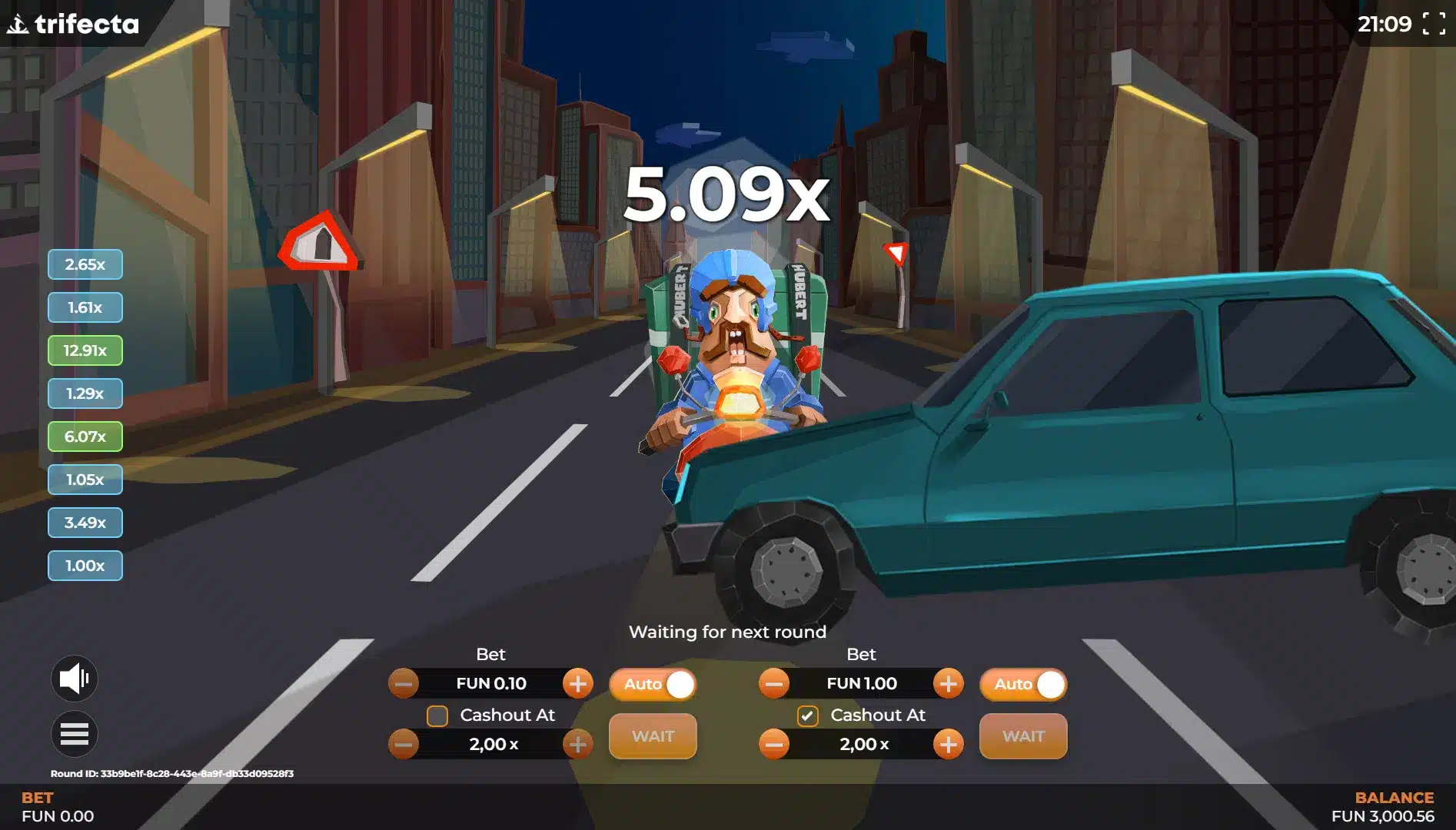 voiture sans crash sur hubert hits