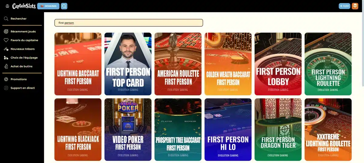 Captain Slots Casino : Notre avis 9 autres jeux de captain slots