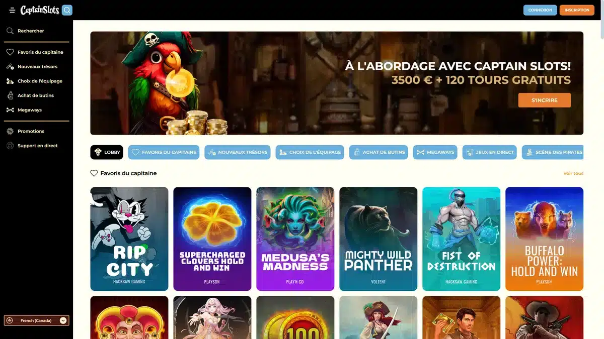 Captain Slots Casino : Notre avis 1 captain slots