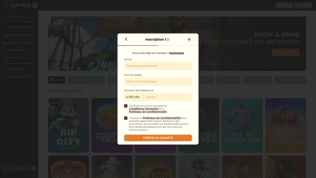 Captain Slots Casino : Notre avis 20 inscription sur captain slots 3