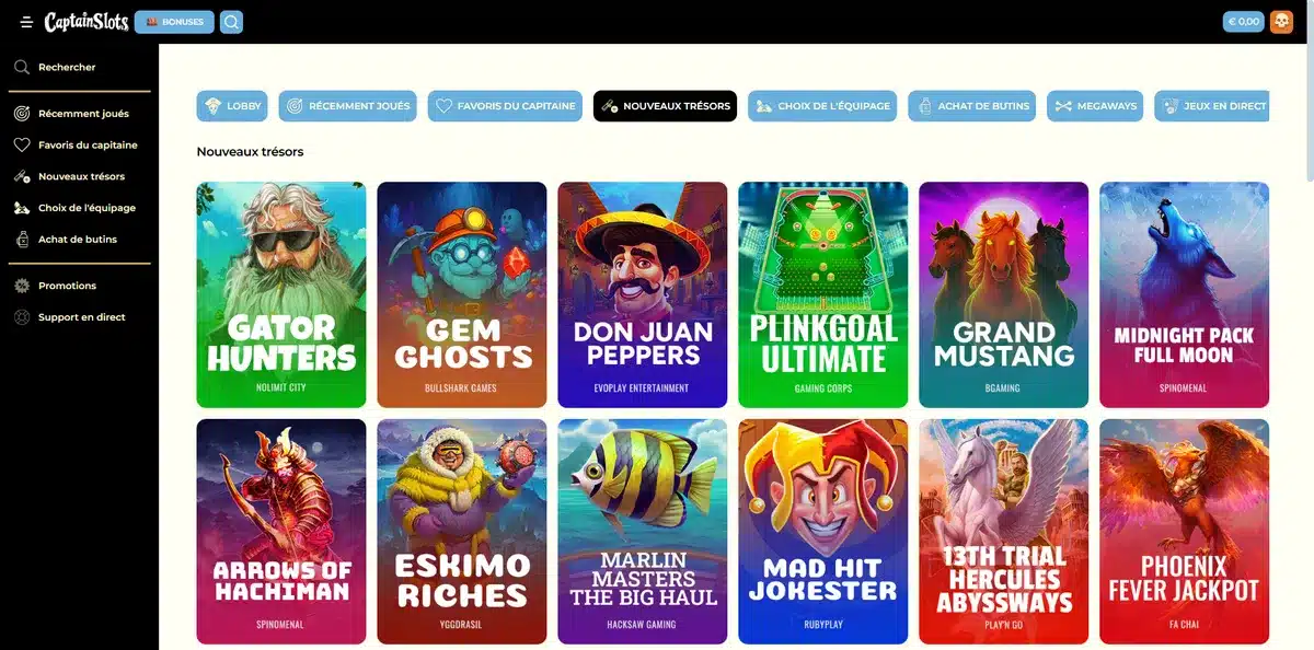 Captain Slots Casino : Notre avis 7 machines à sous de captain slots
