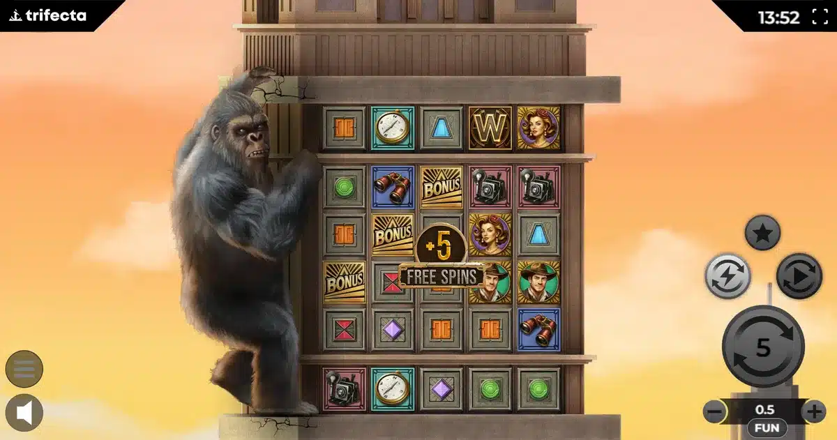 Machine à sous Kong : Jouez gratuitement 14 Free spins sur kong