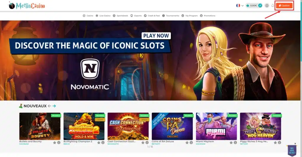 Merlin Casino : notre avis 16 dépôt sur merlin casino 1