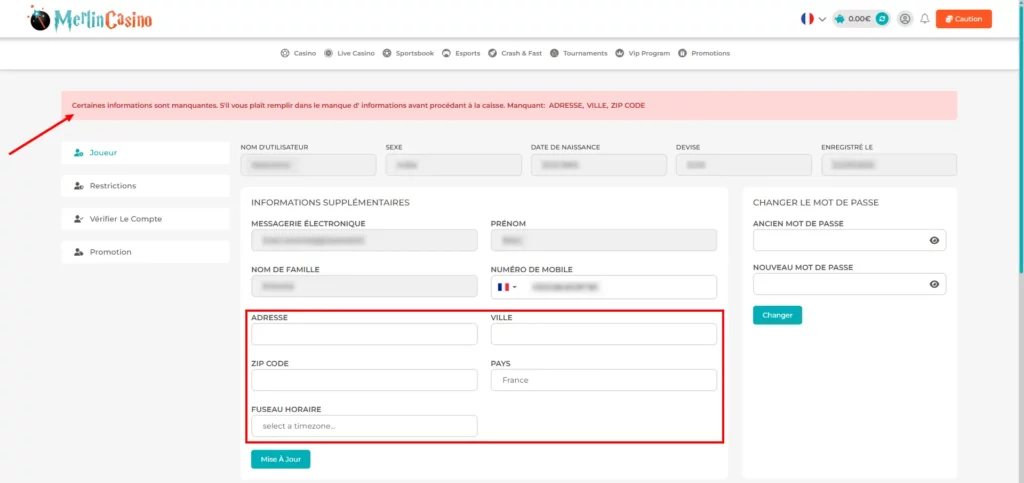 Merlin Casino : notre avis 26 inscription sur merlin casino 6