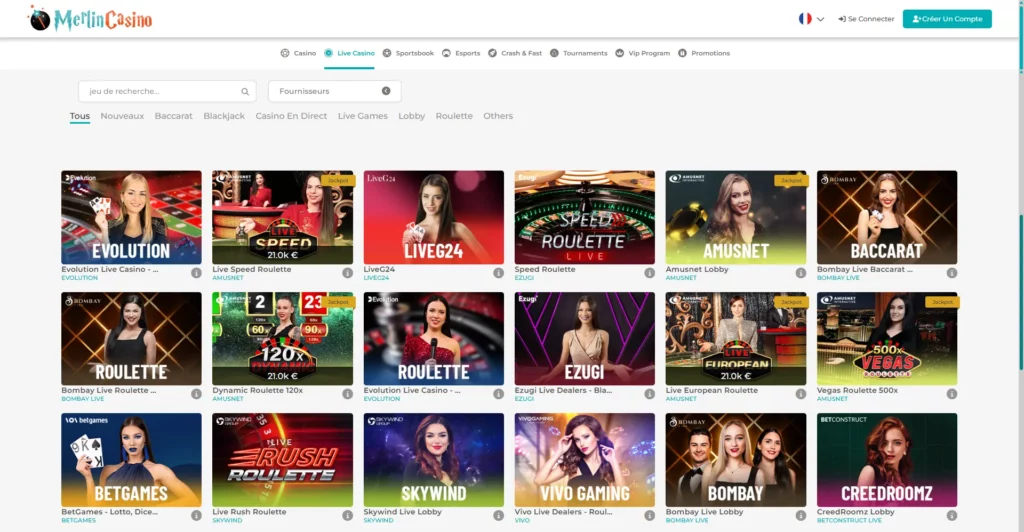 Merlin Casino : notre avis 9 live casino sur merlin