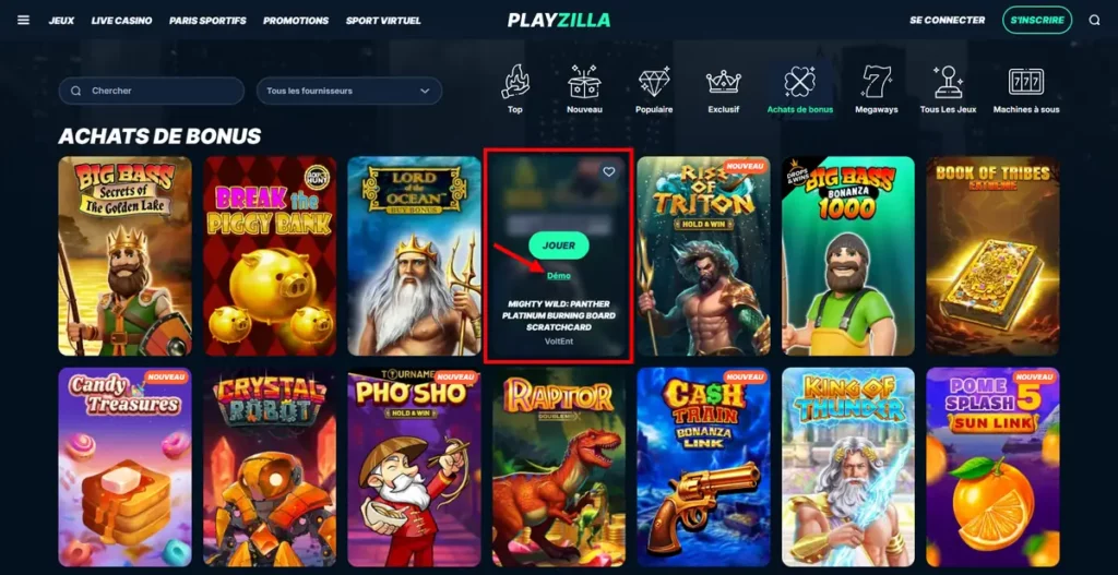 PlayZilla Casino : notre avis 20 mode démo sur playzilla