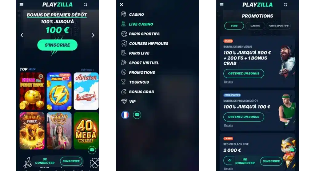 PlayZilla Casino : notre avis 19 playzilla sur mobile