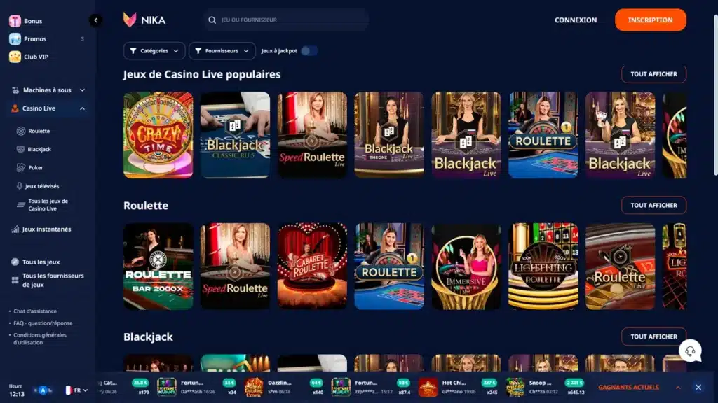 Nika casino login