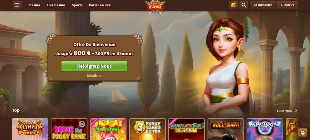 Meilleur casino Visa : Notre guide pour déposer avec une carte bleue 22 MyEmpire Casino