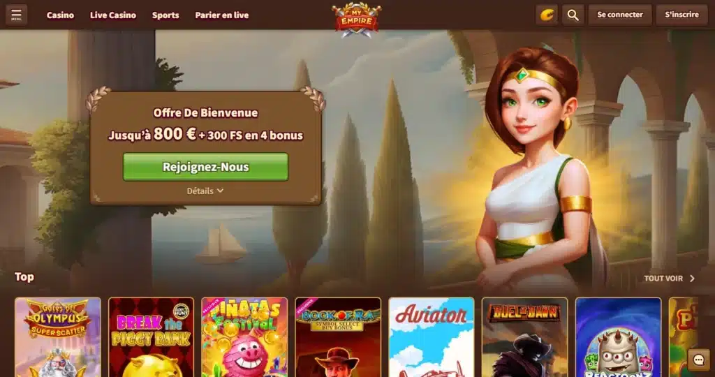 Nouveau casino en ligne : Notre classement 49 MyEmpire