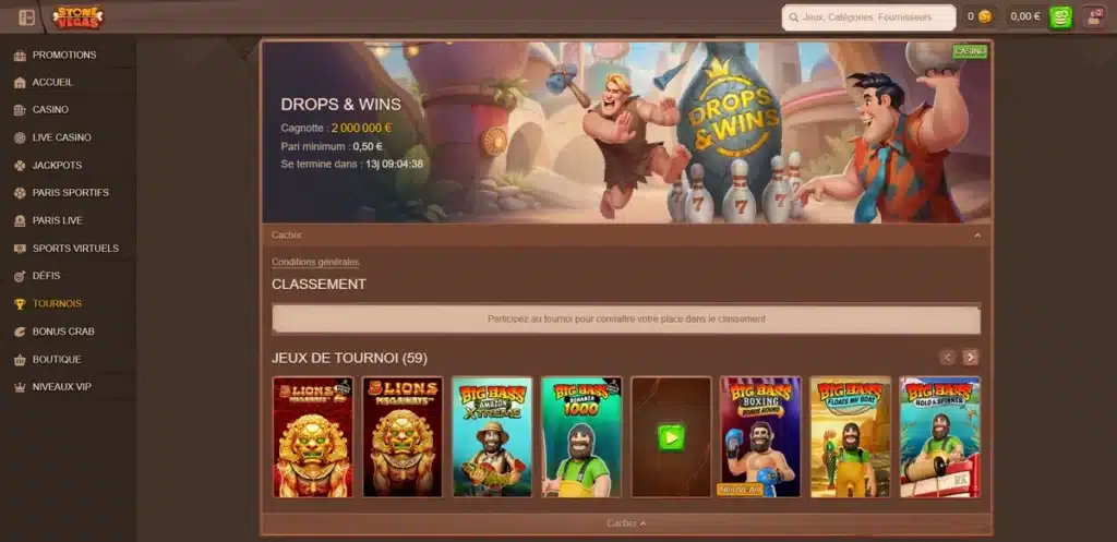 Stone Vegas : notre avis 2025 15 Tournois casino Stone Vegas