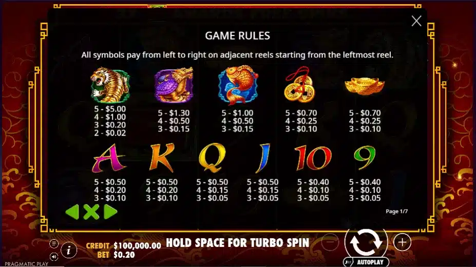 8 Dragons 5 8 Dragons :tours gratuits