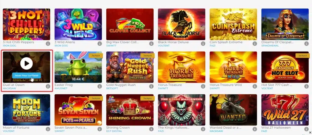 Jouer en mode démo jeux de casino en ligne