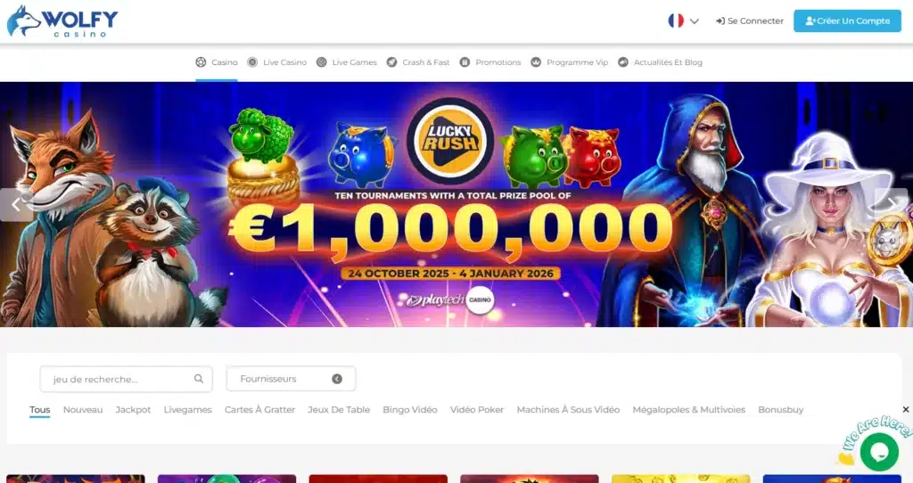 Wolfy Casino jeux de casino gratuits