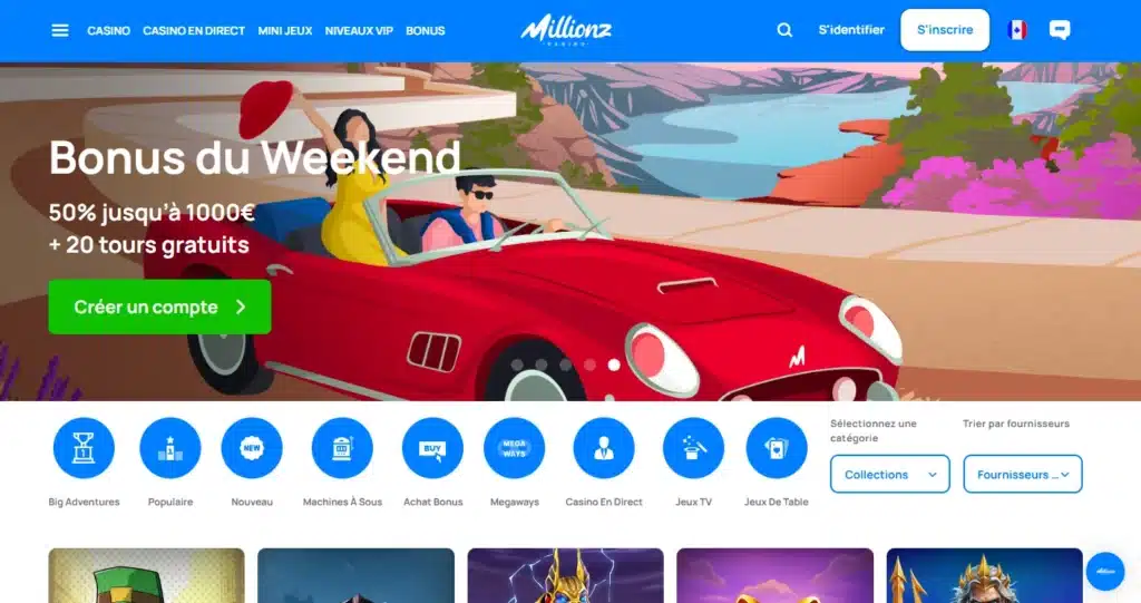 Les moyens de paiements disponibles sur les casinos en ligne 3 Millionz casino méthode de paiement