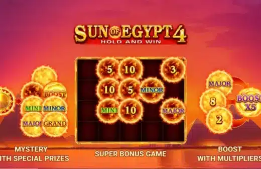 Sun of Egypt| La slot aux jackpots pharaoniques de 3 Oaks